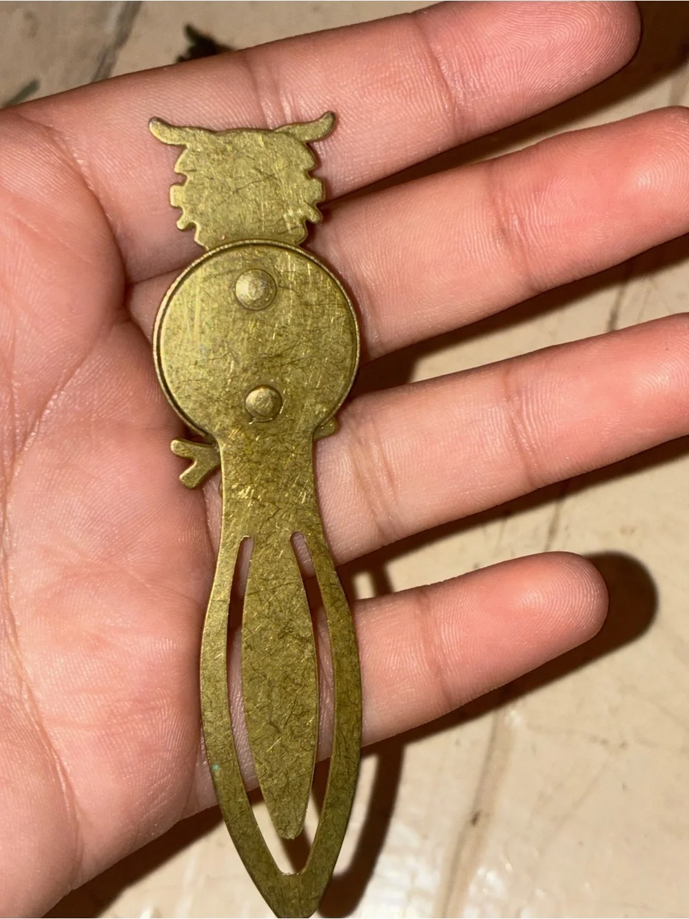 Owl Metal Bookmark - Antique Bronze Page Marker - Gift for Book Lovers, Readers